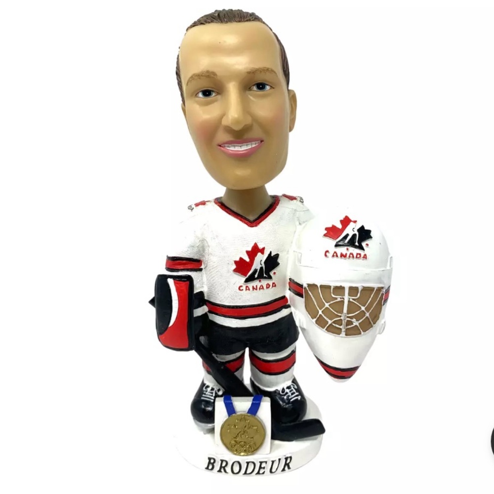 Martin Brodeur NHL Team Canada 2002 Olympic Gold Medal Bobblehead Figure